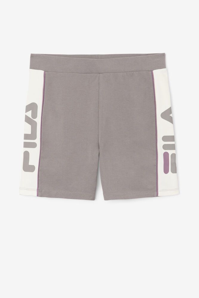 Fila Davina Bike Grey Shorts Womens - NZ 72395-AKLE